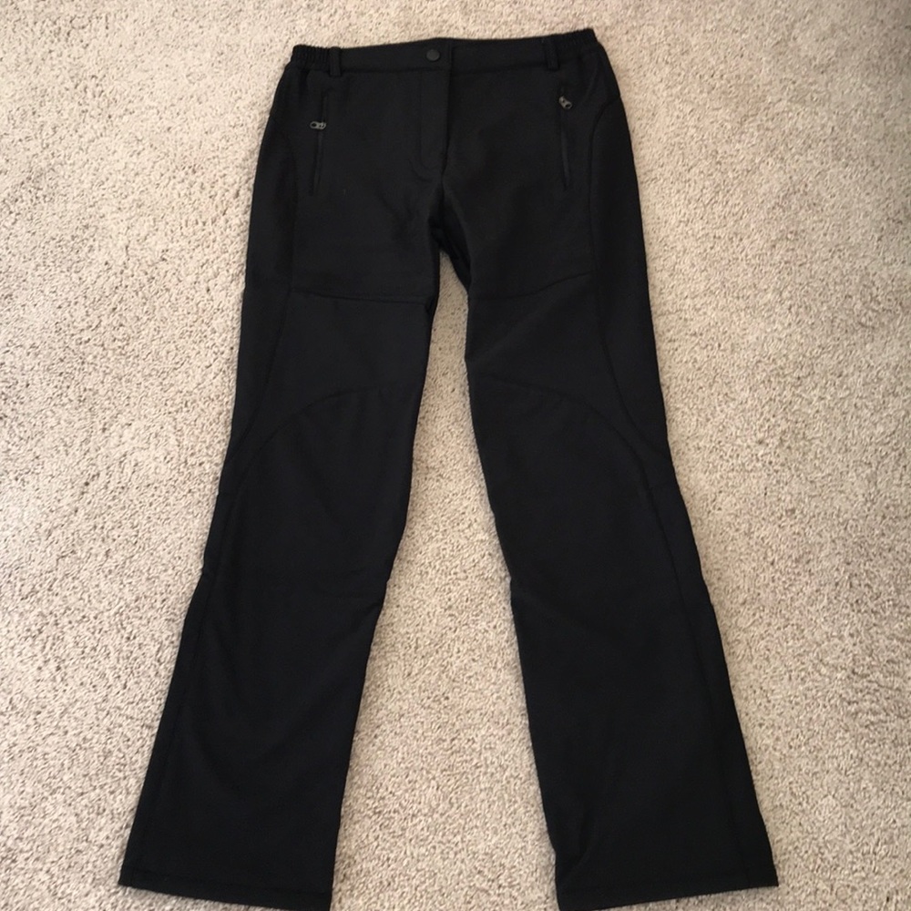 Polyester fleece-lined winter pants.